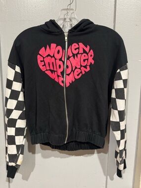 Women Empower Heart Zip Hoodie